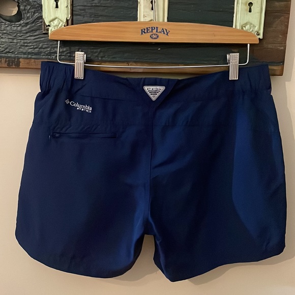 Columbia Navy Blue PFG Omni-Shade Nylon Shorts Size Large - Picture 10 of 16